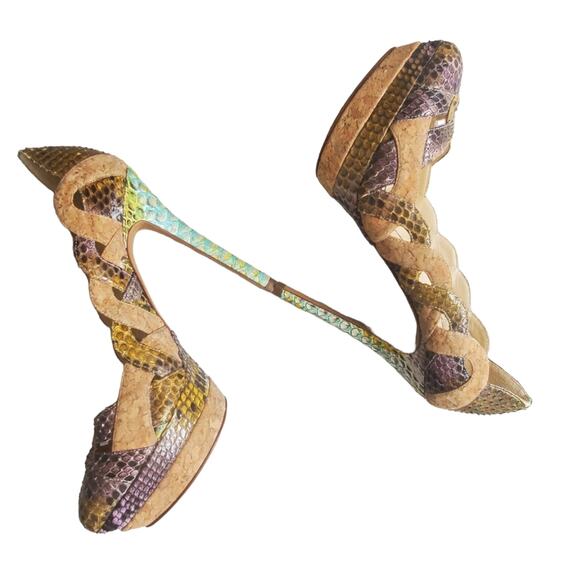 Alexandre Birman Python Platform Pump (7.5) - Picture 3 of 5